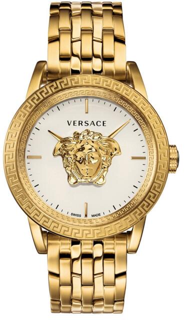 Review Versace VERD00318 Palazzo Empire Gold-Tone Stainless Steel 43 mm Replica watch - Click Image to Close